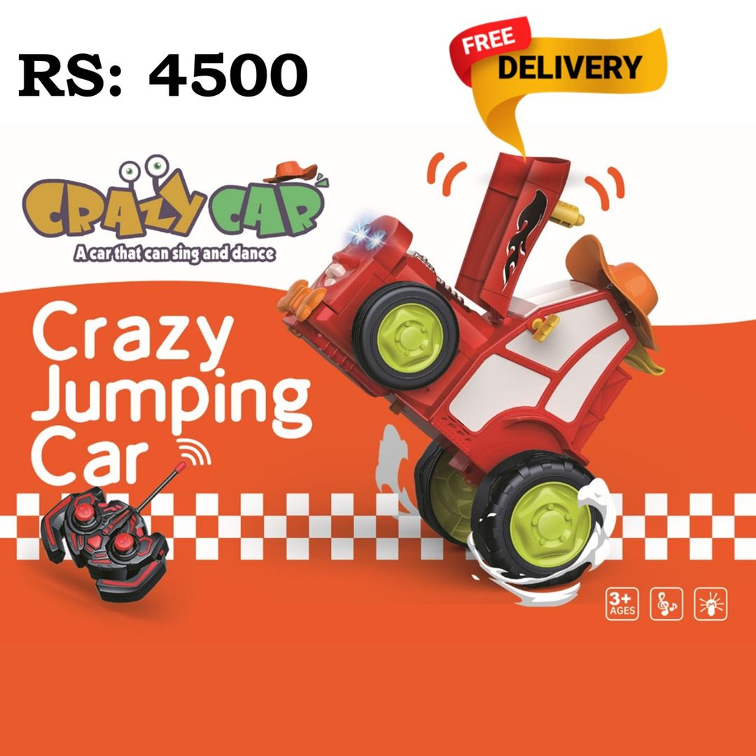 Crazy jumping car