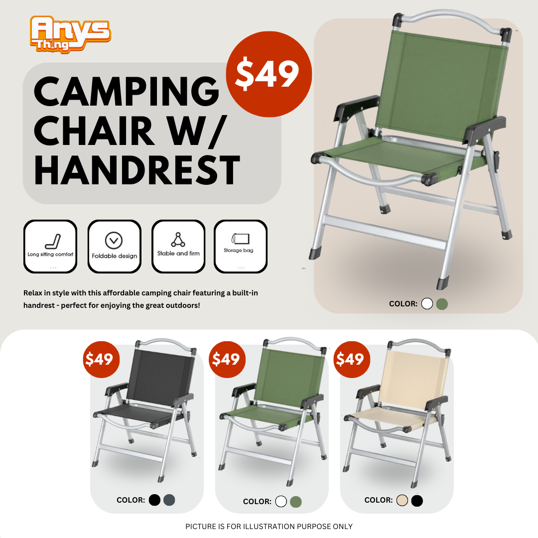 Camping Chair With Handrest