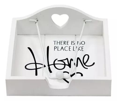 Wooden serviette holder