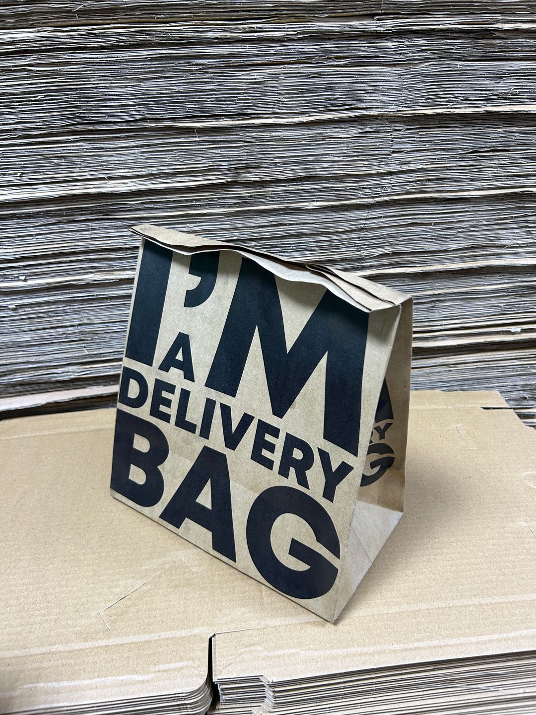 “I’M A DELIVERY BAG”  TAKEOUT BAGS - 12” x 10” x 5.5”