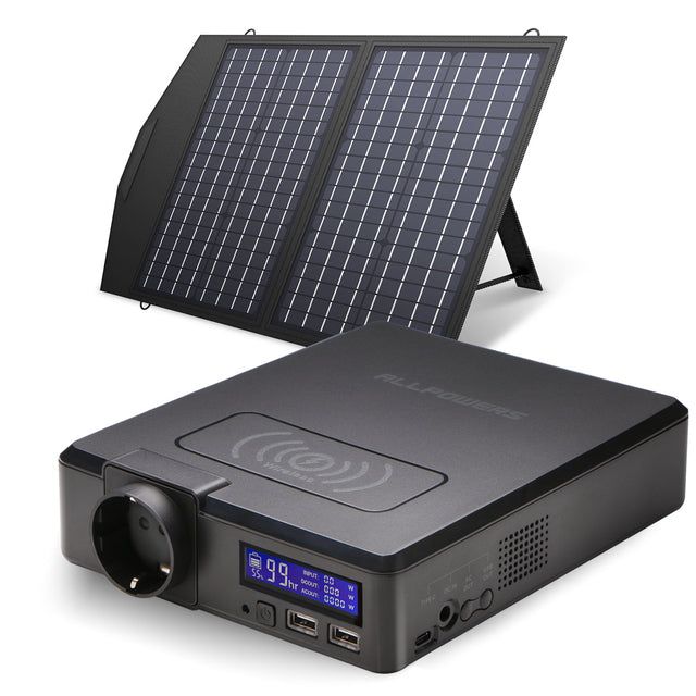 ALLPOWERS 200w 41600mah Solar PowerStation Kit – Portable Solar Charging Solution for Outdoor Enthusiasts