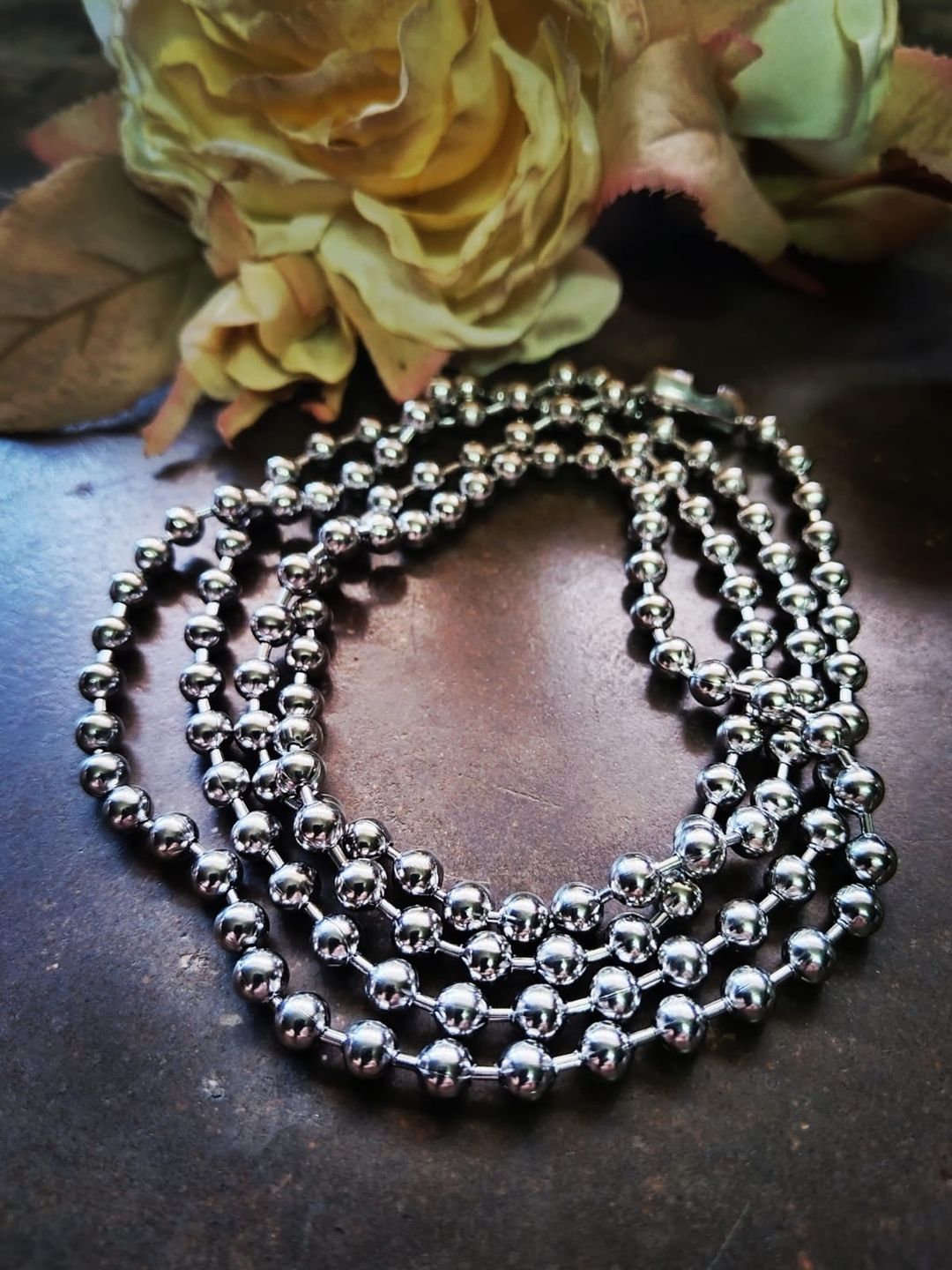 Stainless Steel Ball Necklace / Bracelet