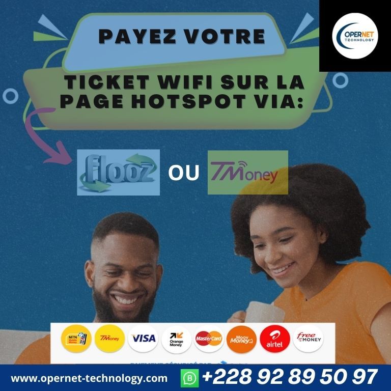 INTÉGRATION DE PAIEMENT FLOOZ ET TMONEY SUR LA PAGE HOTSPOT 