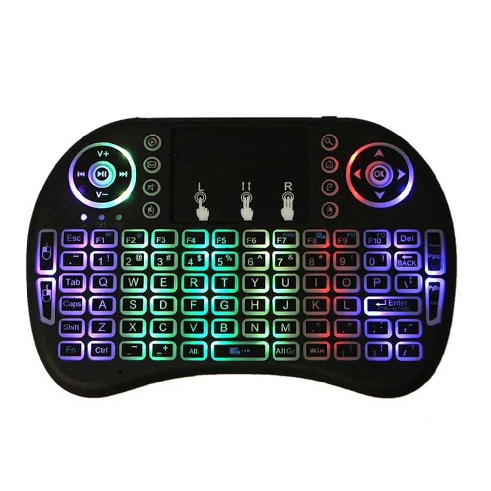 Wireless Mini Keyboard With Touchpad And LED Backlight