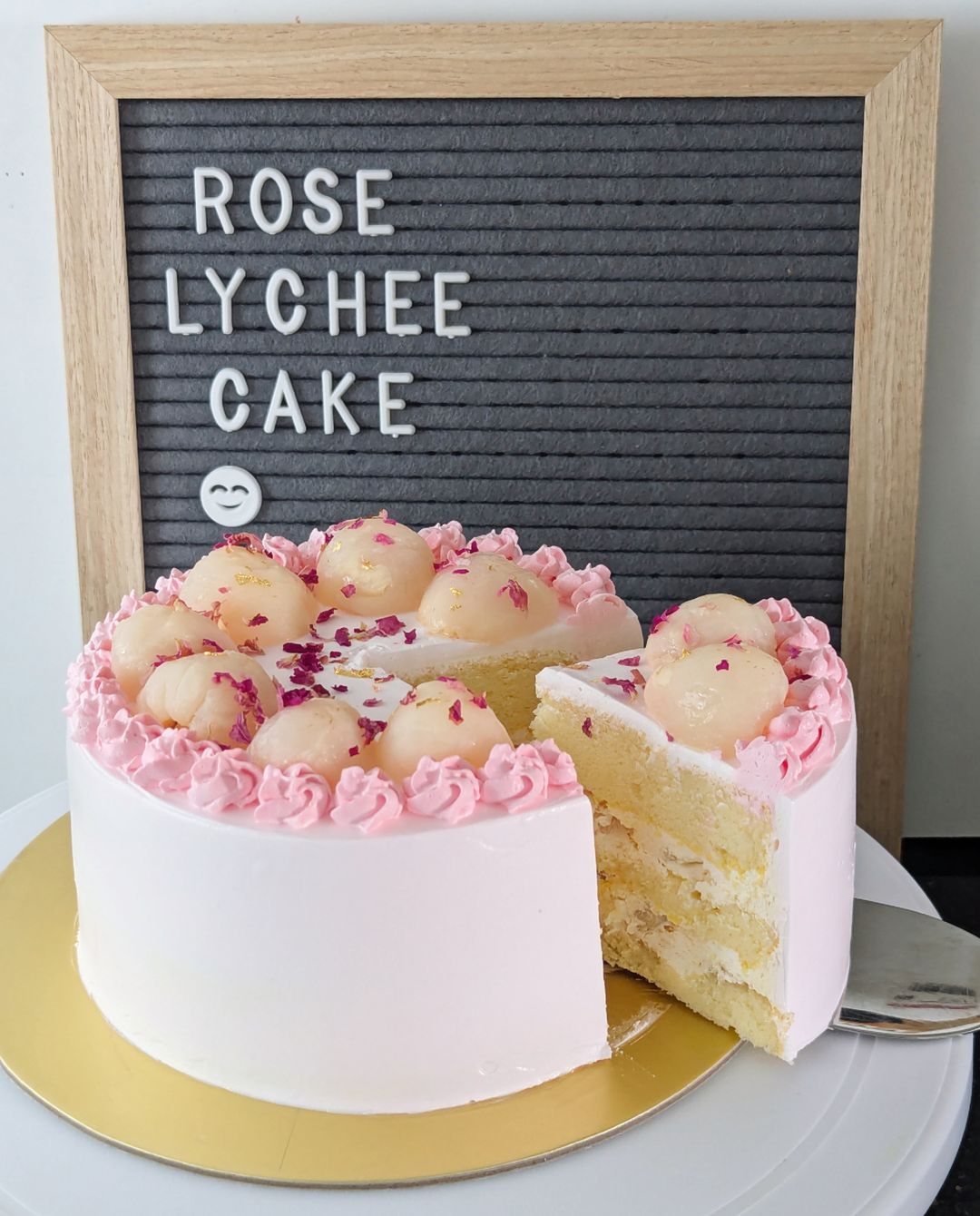 6 inch Rose Lychee Cake