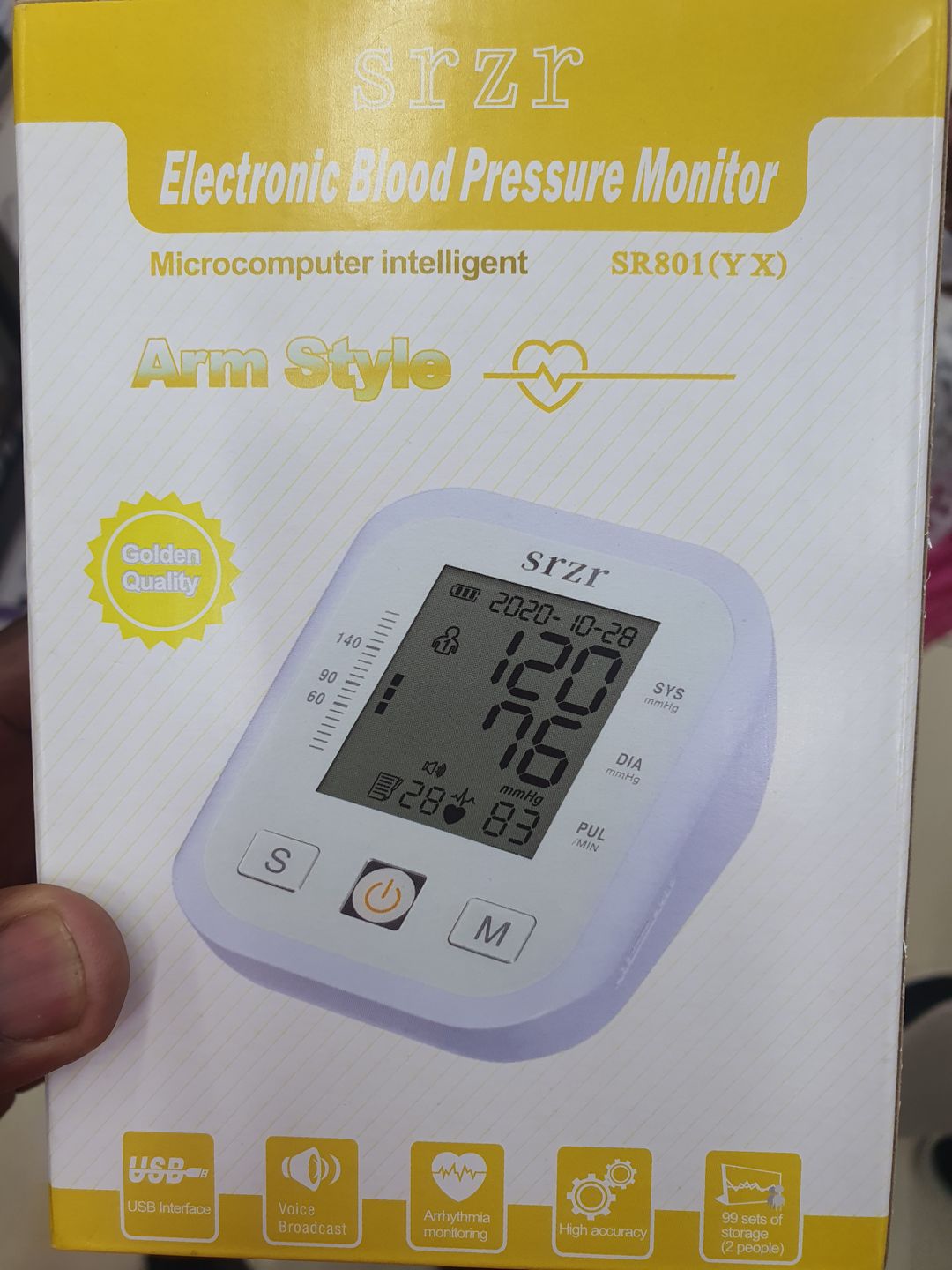 Srzr blood pressure monitor (automatic)