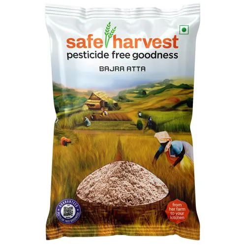 Safe Harvest Bajra Atta - Pesticide Free, 500 g