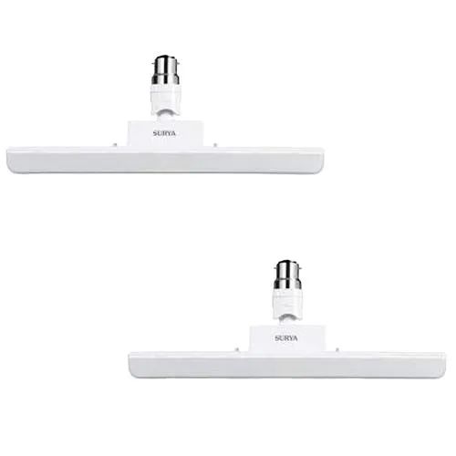 Surya B22 Light T Bulb - 30W, Angular, Cool Day White, Medium, Flicker Free, 2 pcs