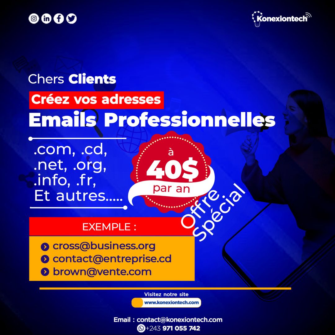 Vente emails professionnels 