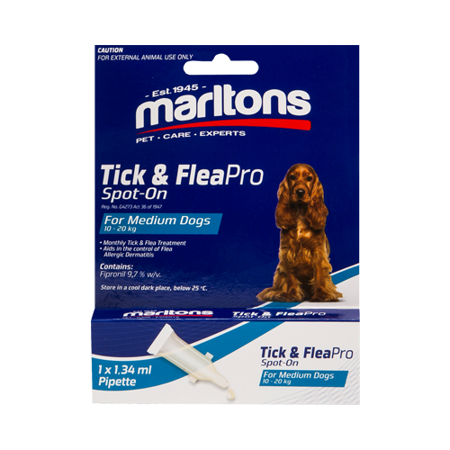 MARLTONS TICK & FLEAPRO SPOT-ON MEDIUM DOGS 1.34ML 