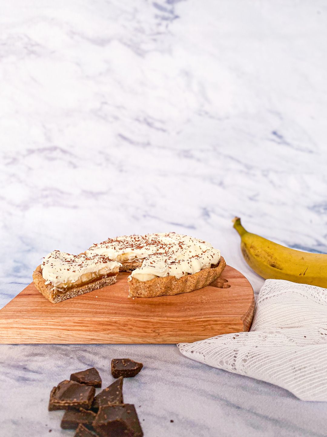 Tarta banoffee con base de almendras 18 cm