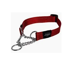 ROGZ  UTILITY CONTROL COLLAR CHAIN (XL) RED REFLECTIVE