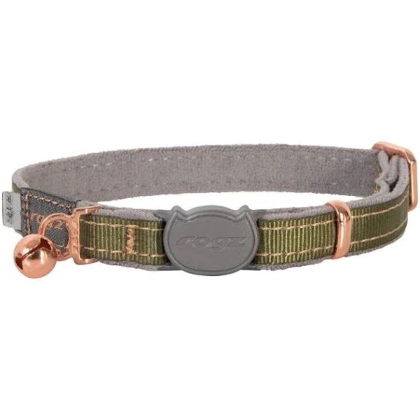 URBANCAT SAFETY COLLAR SMALL OLIVE TWIST