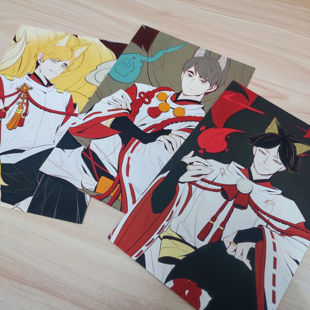 Haikyuu Fanart Postcard - Foxy Inarizaki