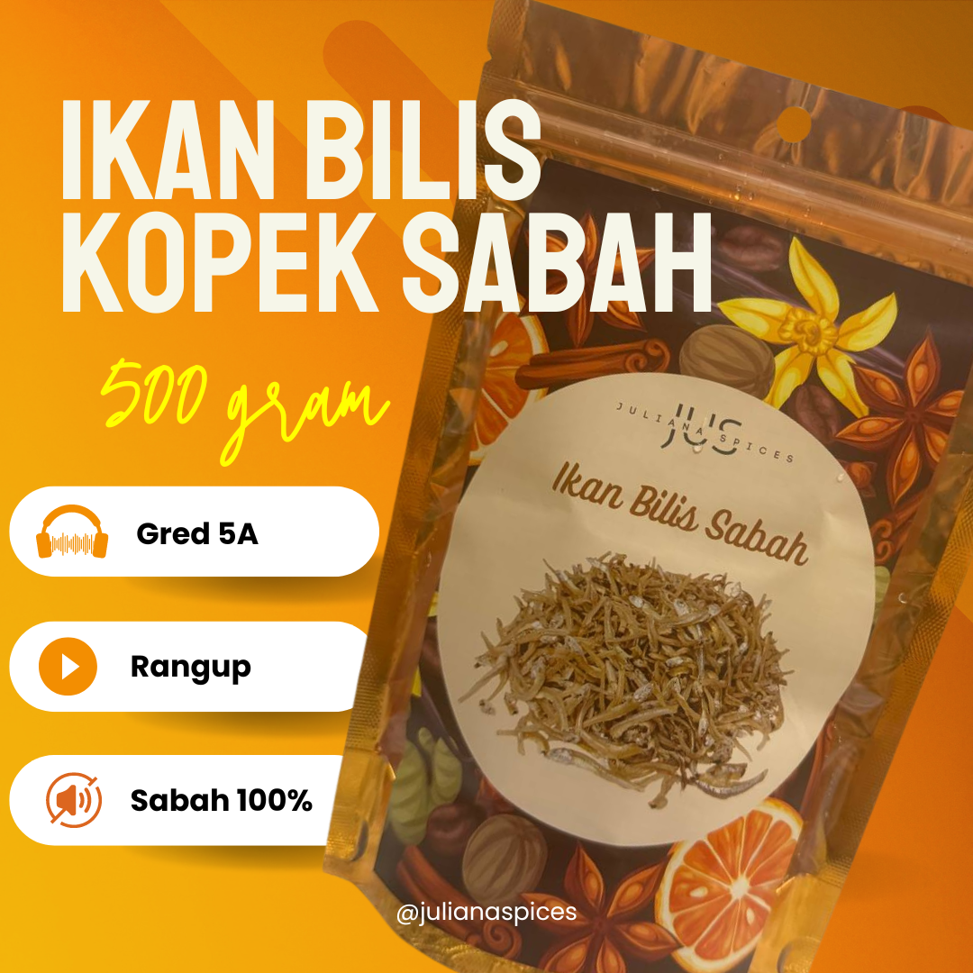 Ikan Bilis Kopek Sabah 5A 500gram