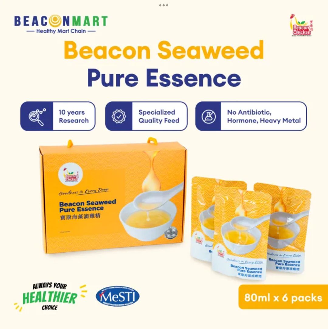 Beacon Chicken Pure Essence 80ml 滴鸡精 6 Sachets 