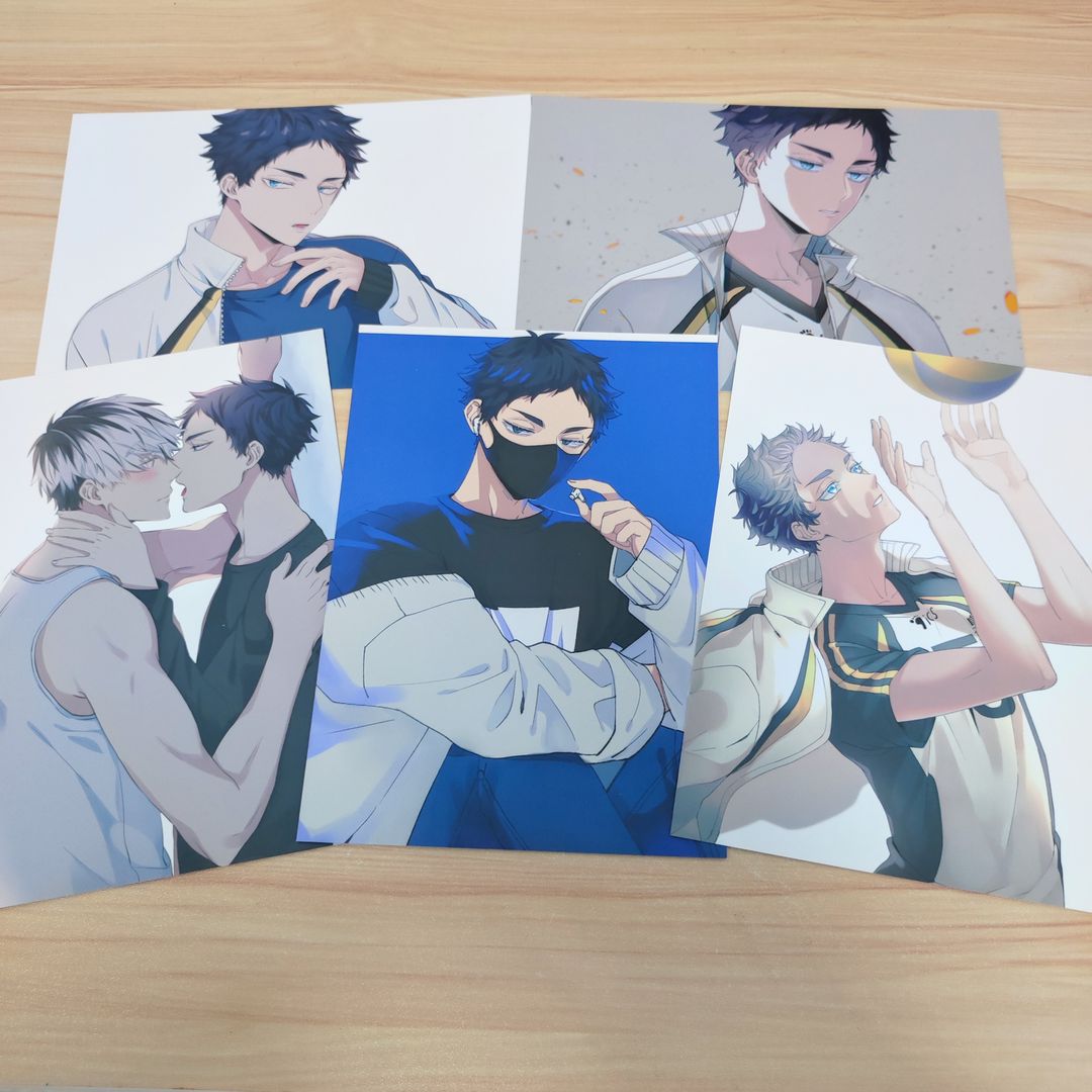 Haikyuu Fanart Postcard - Bokuaka