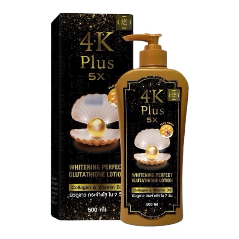 4K Plus Whitening Perfect Glutathione Lotion 500ml