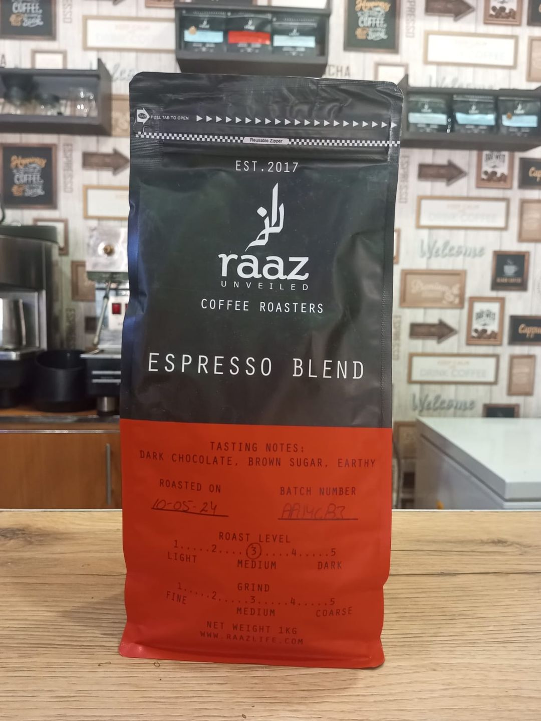 RAAZ ESPRESSO - BEANS (1 KG)