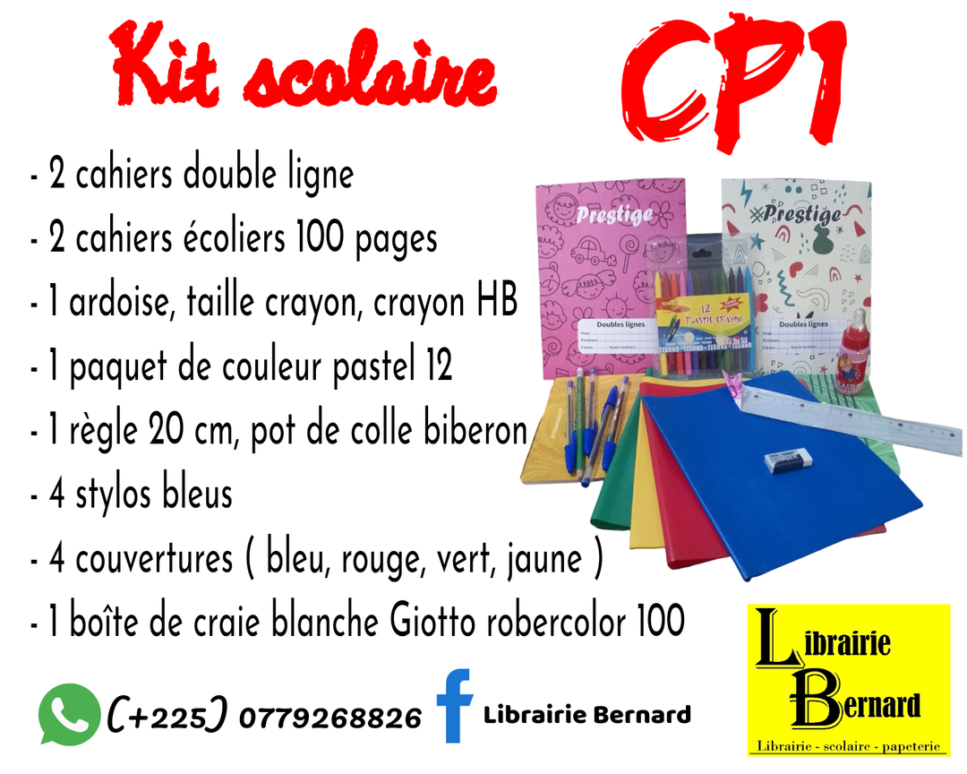 Kit scolaire CP1