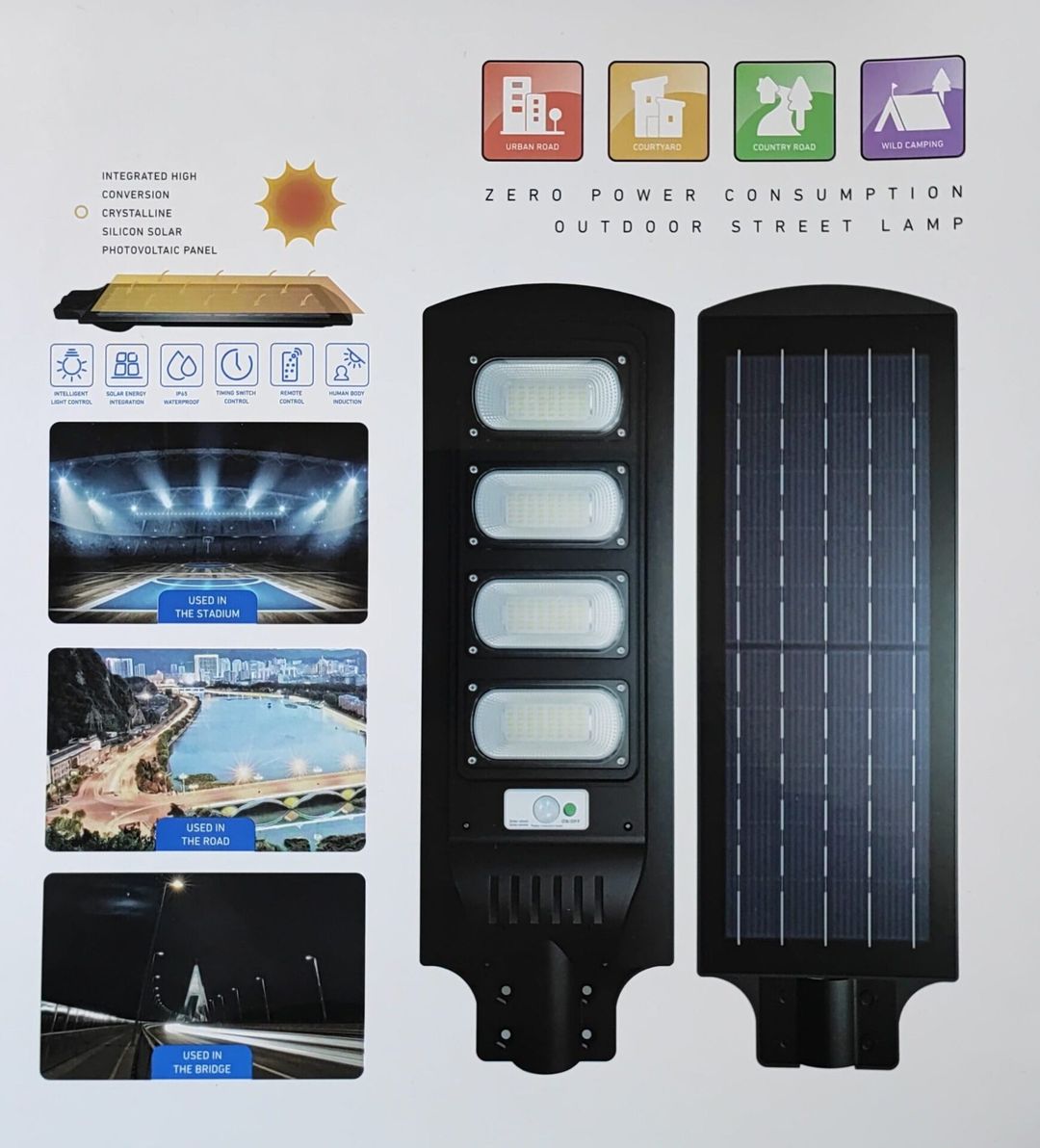 Jortan 240watt Solar Powered LED Street/Pole Light