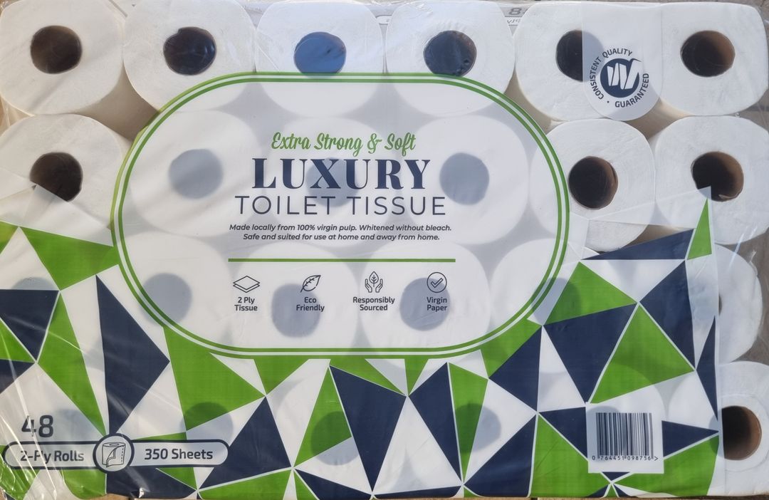 Luxury 2 Ply Toilet Paper 48 Rolls