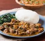 Ugali With Beef Stew