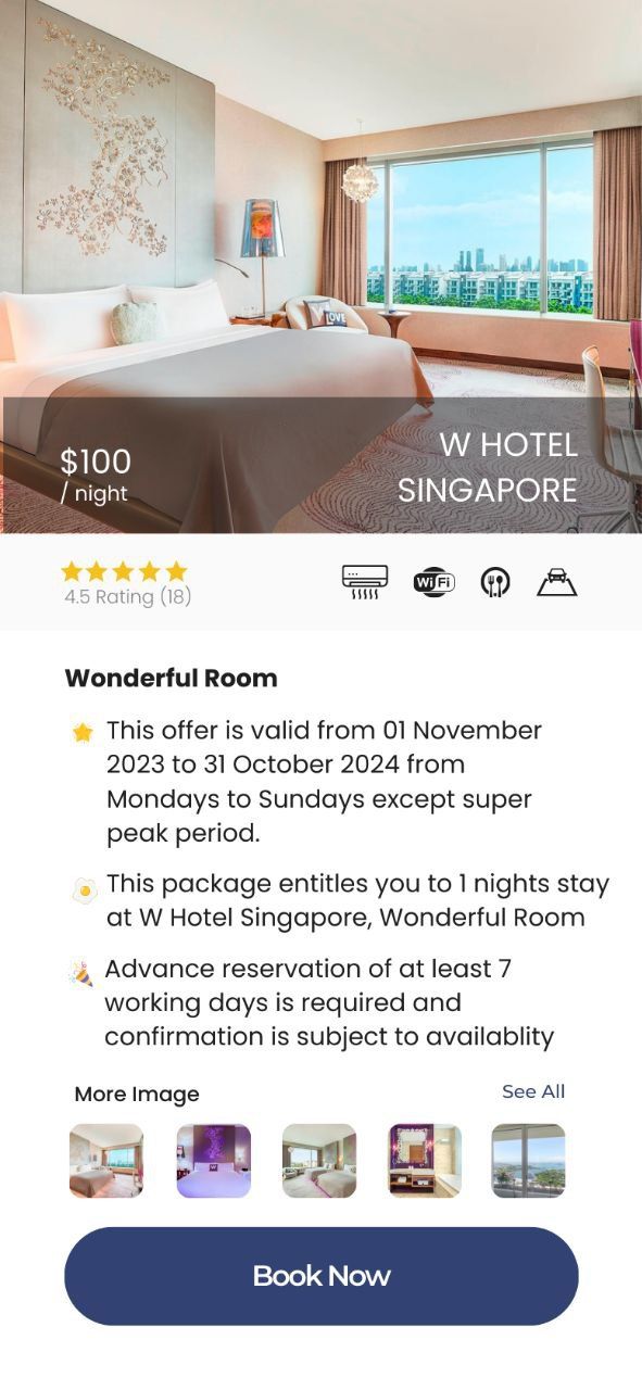 W Hotel Singapore Wonderful Room