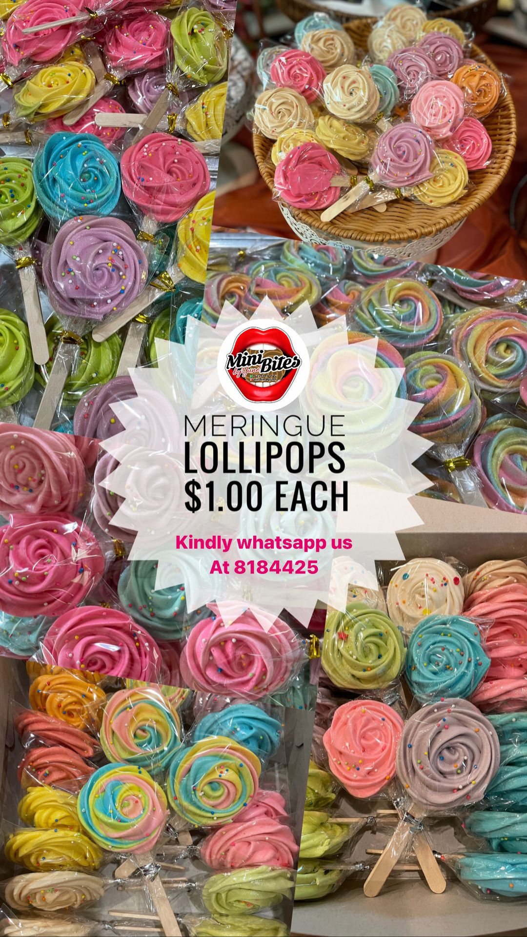 Meringue Lollipops