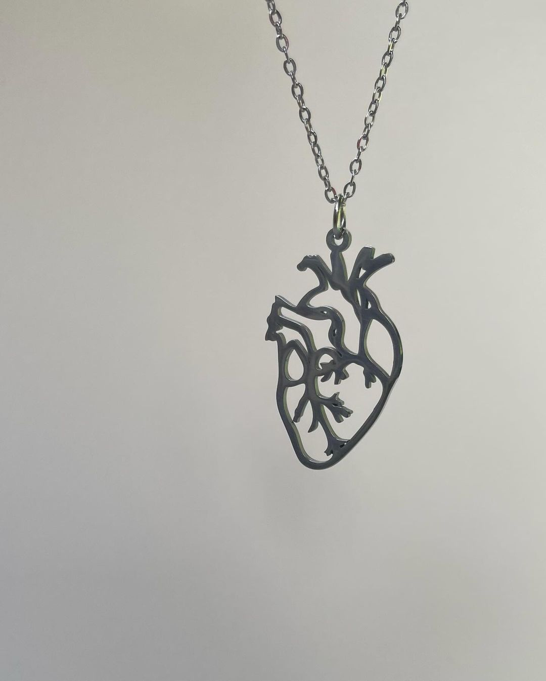 Stainless steel heart necklace 🫀