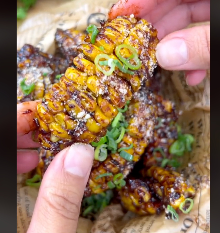 Sticky Garlic Corn Ribs