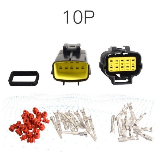 10Pin Waterproof Electrical Connector Plug Set – Durable and Waterproof Solution for Outdoor Electrical Connections