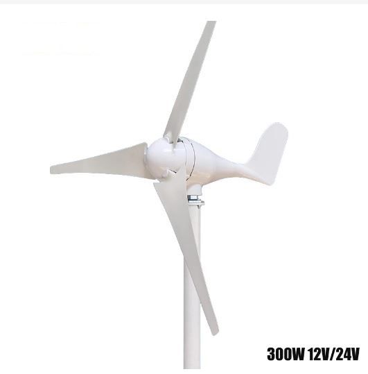 300W 3 Blades 24V Wind Turbine with Charge Controller