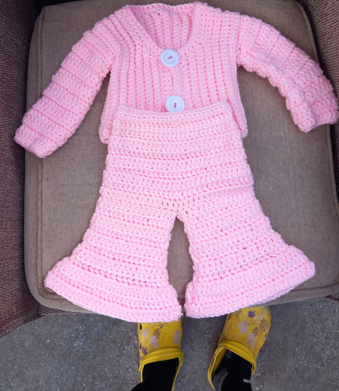 Crochet babygirl two piece