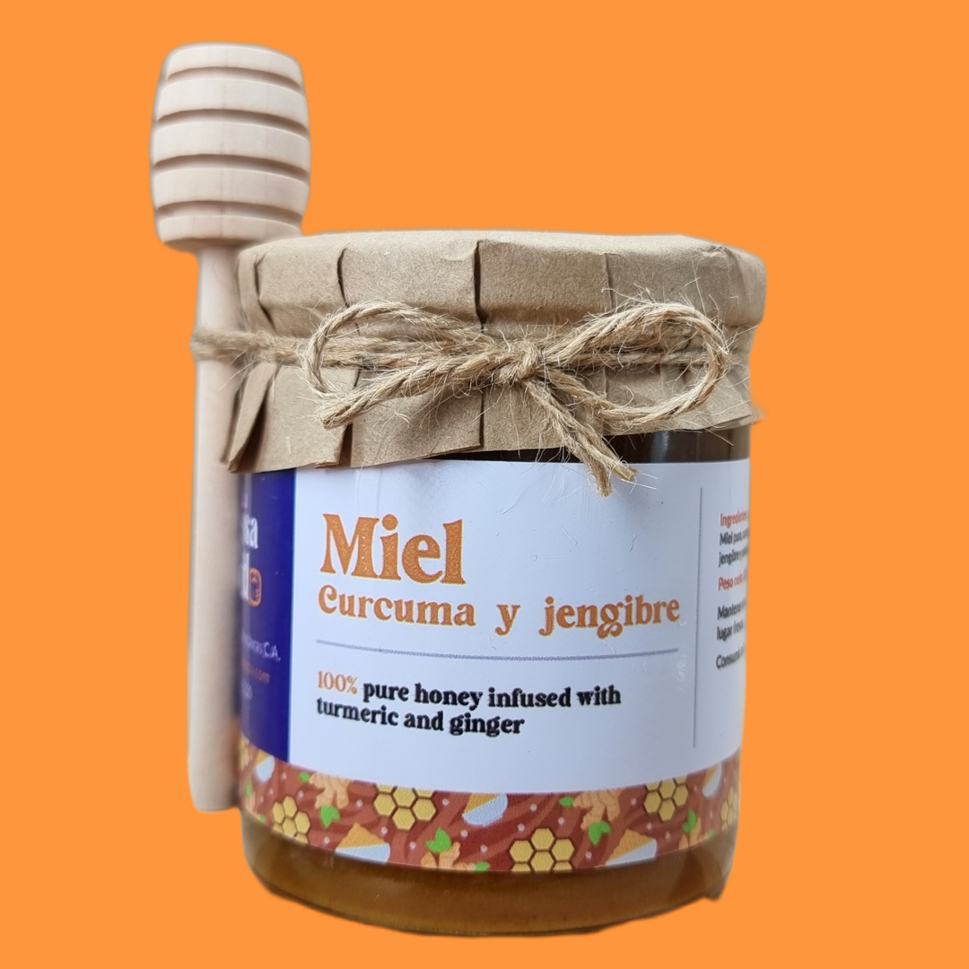 Miel con Curcuma y Jengibre