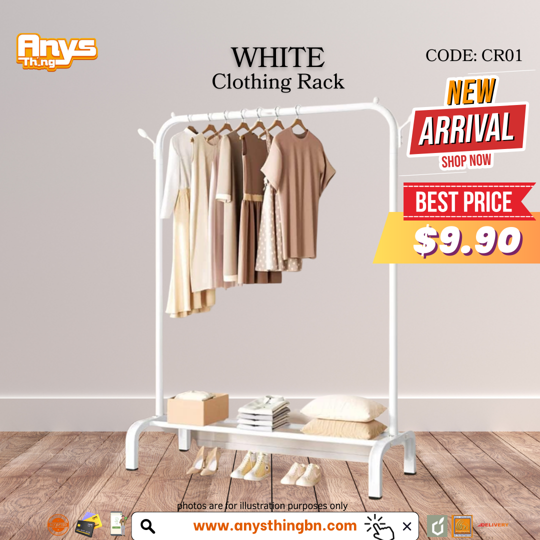 White Clothing Rack (CR-01)