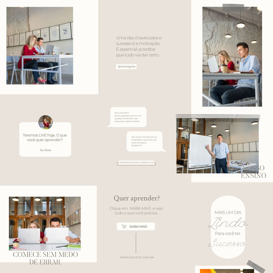 Marketing 3:3 Grid: 3600x3600 (2 pages)