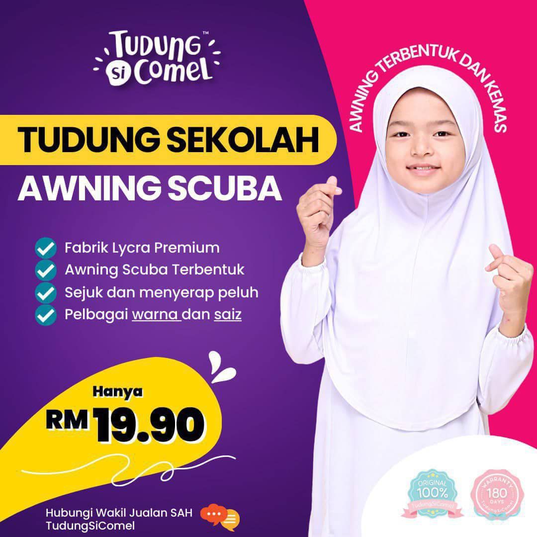 Tudung Sekolah Awning Scuba