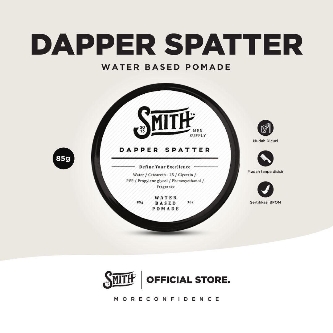 SMITH - Dapper Spatter Hair Pomade Water Based 85gr