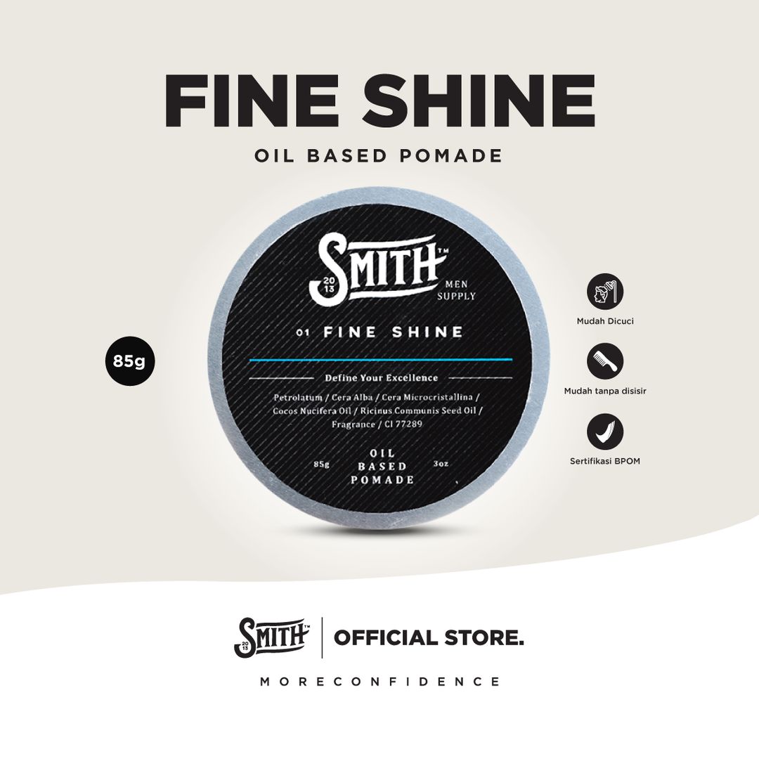 SMITH - Fine Shine Hair Pomade Oil Based 85gr