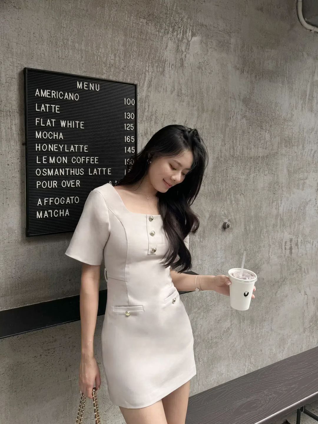 CLASSIC MIUSA DRESS (APRICOT)