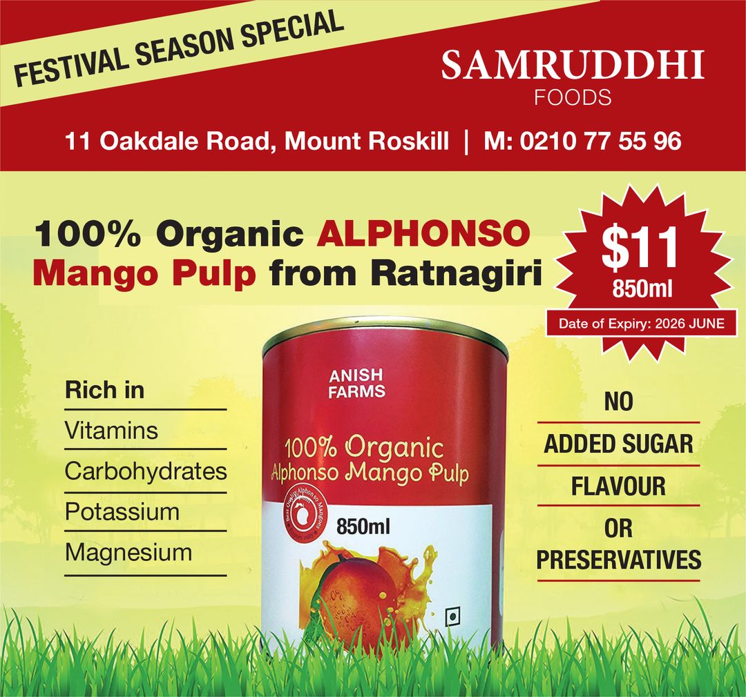 100% ORGANIC  ALPHONSO MANGO PULP FROM RATNAGIRI - NO  ADDED SUGAR  OR  ANY OTHER  PRESERVATIVES