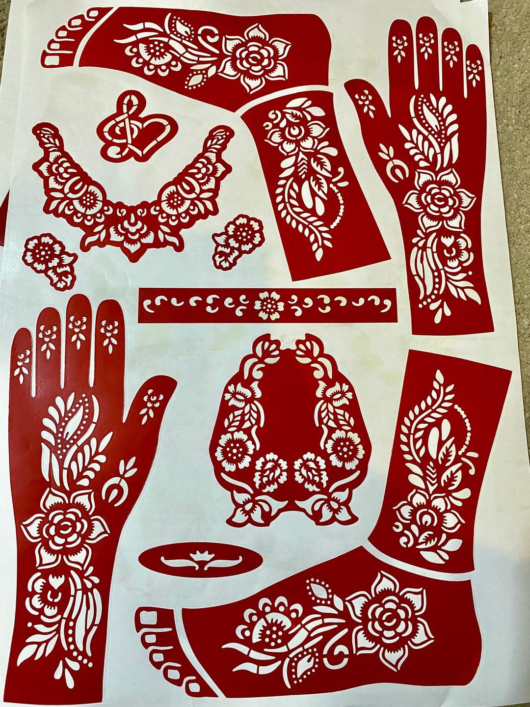 Henna stencil’s 