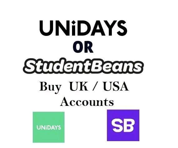 Unidays / StudentBeans Accounts USA / UK For 1 Year