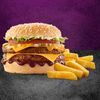 Original King Steer® Burger Meal Combo with Large Chips & Buddy