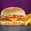 Chicken Chilli Cheese Burger Meal Combo with Large Chips & Buddy