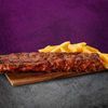 NEW Loin Pork Ribs BBQ Single Rack & Large Chips Meal