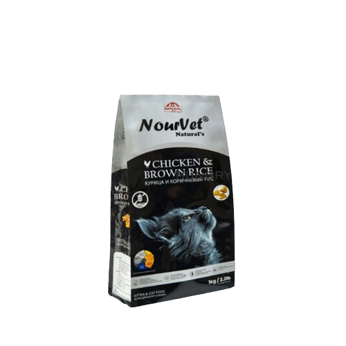 Nourvet Cat Food 1Kg - All Stages (Kittens & Cats) - Chicken Flavour