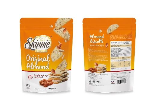 Skinnie Biscotti 100gram - Original Almond