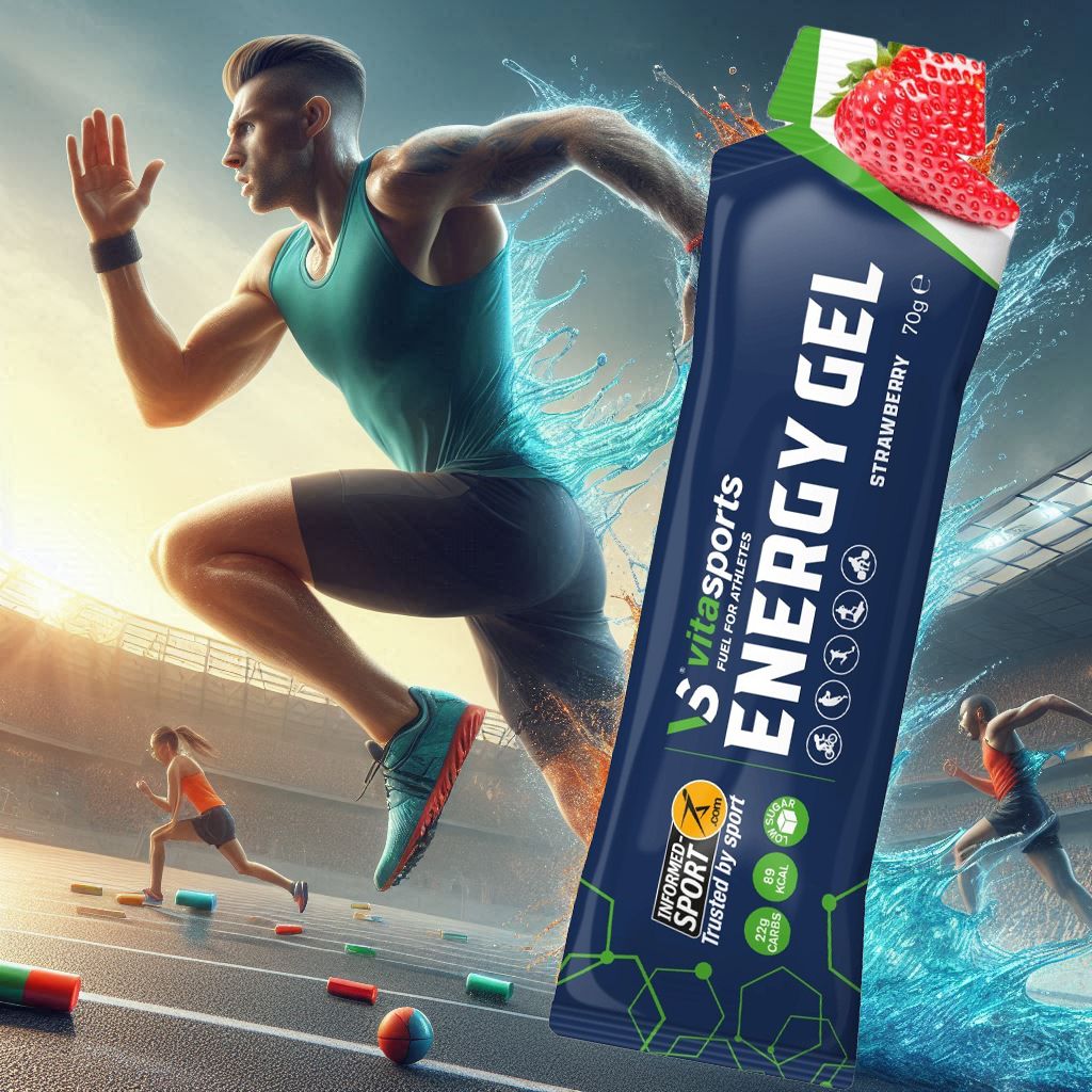 Vita Sports Strawberry flavored Energy Gel